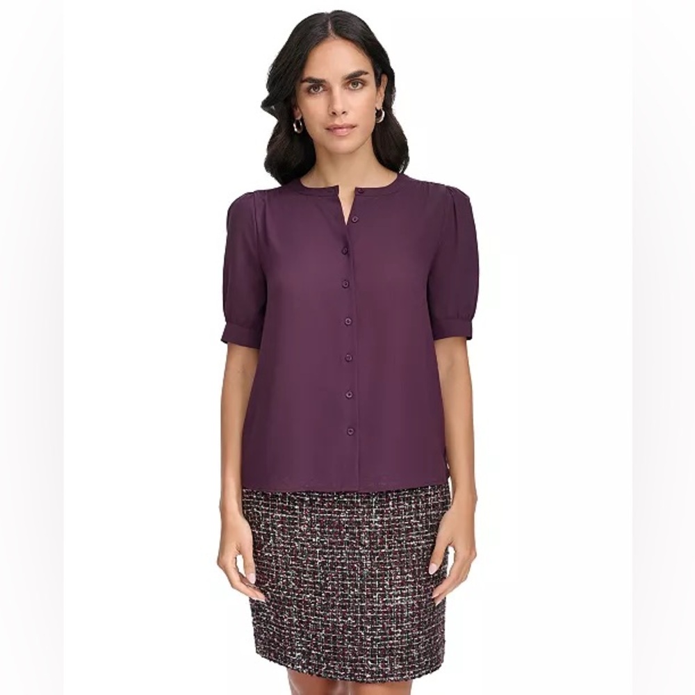 Calvin Klein Women's Deep Purple Blouse